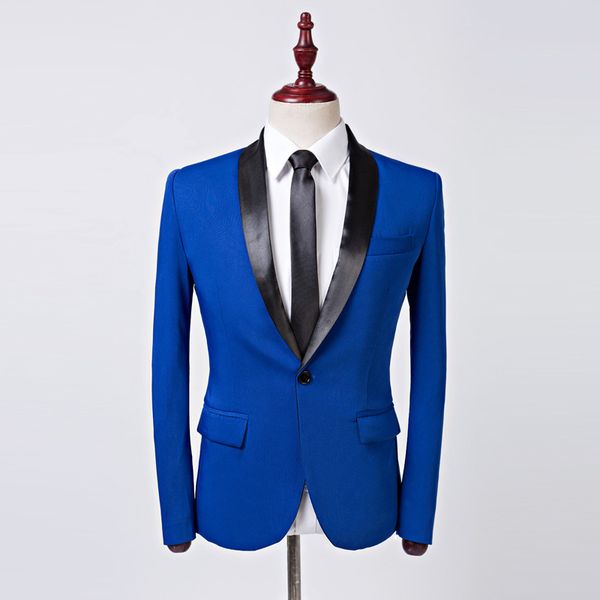 men casual blue blazer designs costume stage clothes for singers plus size classic shawl lapel slim fit suit jacket blazer homme, White;black
men casual blue blazer designs costume stage clothes for singers plus size classic shawl lapel slim fit suit jacket blazer homme, White;black