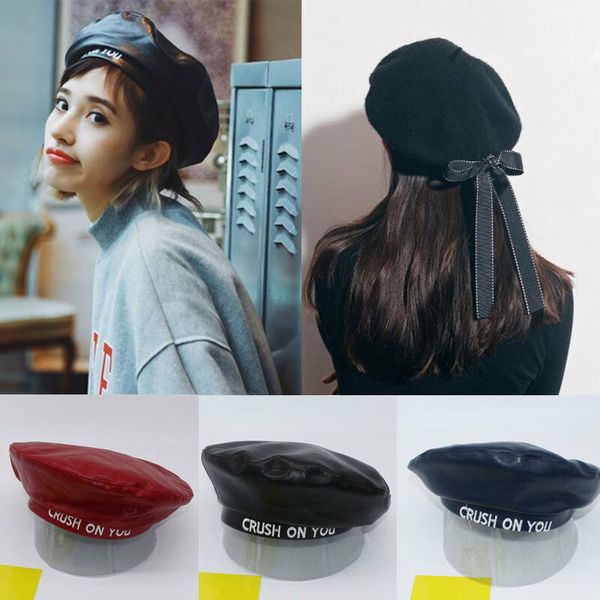 fashion 2019 new womens ladies casual beret harajuku wool basque beret hat with bow knot, Blue;gray
fashion 2019 new womens ladies casual beret harajuku wool basque beret hat with bow knot, Blue;gray