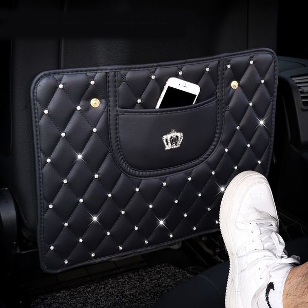 rhinestones leather car seat back cover protector crystal crown auto anti-kick pad wear-proof mat anti-dirty mat for children
rhinestones leather car seat back cover protector crystal crown auto anti-kick pad wear-proof mat anti-dirty mat for children