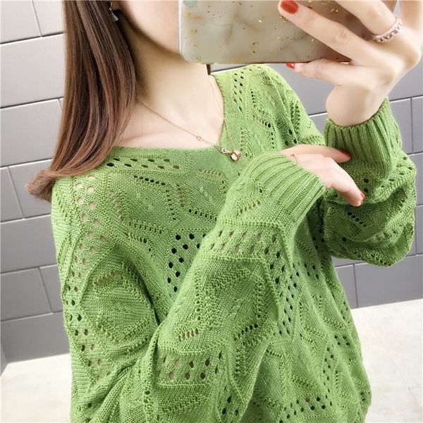 women's sweaters spring 2021 thin section hollow v-neck sweater loose jacquard bottoming pullover female, White;black
women's sweaters spring 2021 thin section hollow v-neck sweater loose jacquard bottoming pullover female, White;black