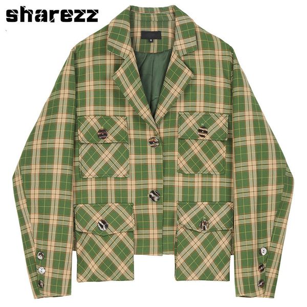 spring autumn 2020 women green plaid split big size blazer new lapel long sleeve loose fit jacket fashion tide korean, White;black
spring autumn 2020 women green plaid split big size blazer new lapel long sleeve loose fit jacket fashion tide korean, White;black