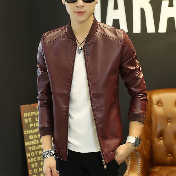 autumn new style men leather coat solid color korean-style handsome youth jacket long sleeve leather coat fashion men's wear, Black
autumn new style men leather coat solid color korean-style handsome youth jacket long sleeve leather coat fashion men's wear, Black