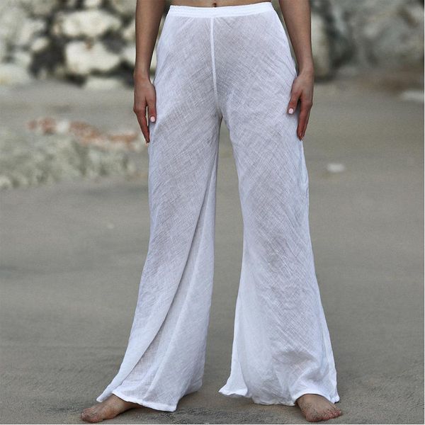 women summer bathing beach palazzo pants perspective bikinis cover up fancy high waist wide leg bottoms swimsuit holiday, Blue;gray
women summer bathing beach palazzo pants perspective bikinis cover up fancy high waist wide leg bottoms swimsuit holiday, Blue;gray