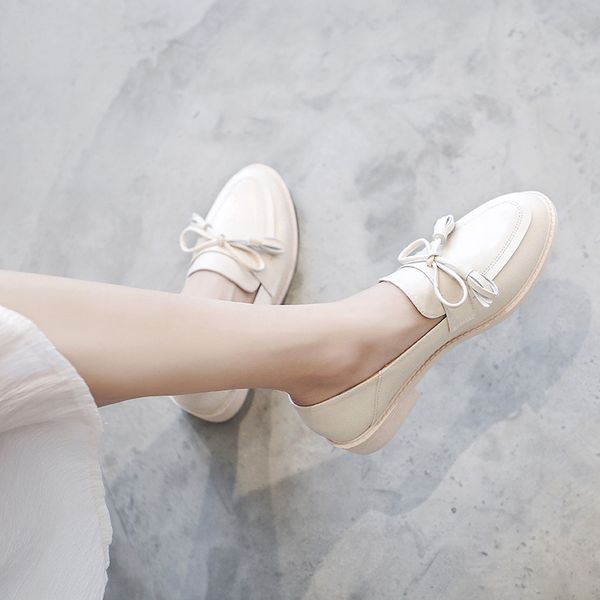 flats women 2020 spring autumn new style leather shoes solid color round toe loafers mori girl sweet shoes, Black
flats women 2020 spring autumn new style leather shoes solid color round toe loafers mori girl sweet shoes, Black
