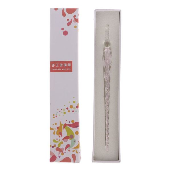 vintage handmade glass dip signature ink fountain pen writing tool offices school stationery with gift box l41e
vintage handmade glass dip signature ink fountain pen writing tool offices school stationery with gift box l41e