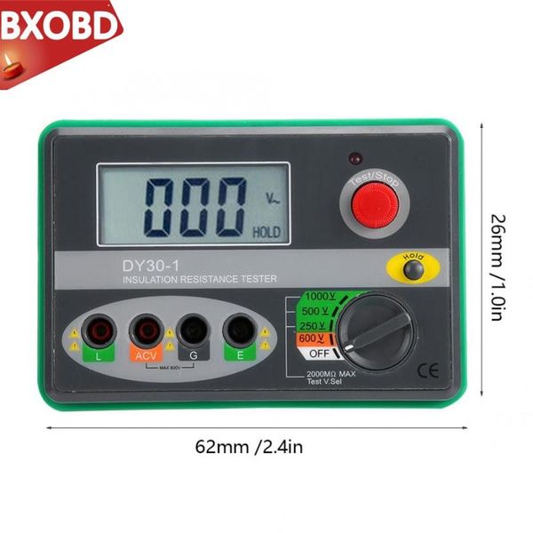 dy30-1 digital insulation resistance tester 250v/500v/1000v megger earth ground resistance meter megohmmeter 600v ac voltmeter
dy30-1 digital insulation resistance tester 250v/500v/1000v megger earth ground resistance meter megohmmeter 600v ac voltmeter