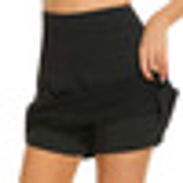 skirt high waist slim shorts women summer korean casual pants female skirt, Black