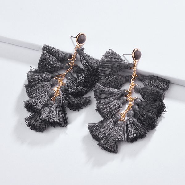 2019 trendy fashion wheat tassel earrings christmas tree ear stud are suitable for social weddings, Silver
2019 trendy fashion wheat tassel earrings christmas tree ear stud are suitable for social weddings, Silver