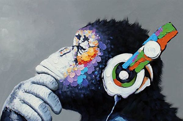 headphone music monkey wall art pictures for living room home decor handpainted &hd print oil paintings on canvas 200117
headphone music monkey wall art pictures for living room home decor handpainted &hd print oil paintings on canvas 200117
