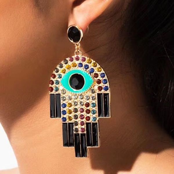 egypt eye women's earring statement ethnic rhinestone round bead long tassel earrings for women fashion jewelry lalynnly e74821, Silver
egypt eye women's earring statement ethnic rhinestone round bead long tassel earrings for women fashion jewelry lalynnly e74821, Silver