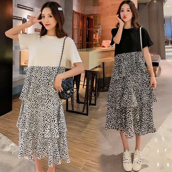 maternity dress large size small summer flowers daisy belly covering loose maternity dress, White
maternity dress large size small summer flowers daisy belly covering loose maternity dress, White