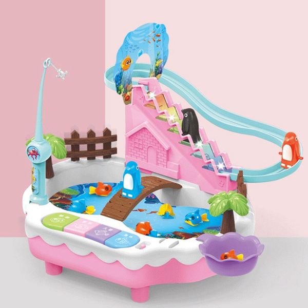 penguin climbing stairs magnetic fishing toy 2 in 1 music lighting electric educational toy children toys
penguin climbing stairs magnetic fishing toy 2 in 1 music lighting electric educational toy children toys