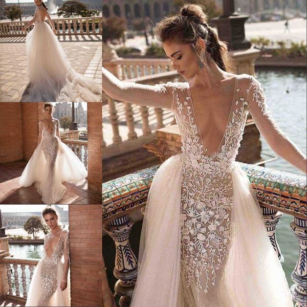 sexy русалка backless пляж свадебные платья глубокий v шеи с длинными рукавами bohemian свадебные платья плюс размер тюль vestidos de novia, White
sexy русалка backless пляж свадебные платья глубокий v шеи с длинными рукавами bohemian свадебные платья плюс размер тюль vestidos de novia, White