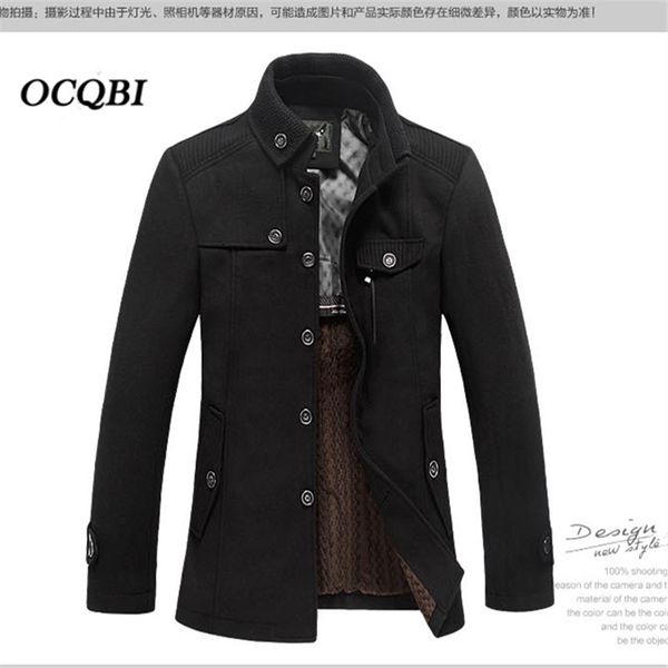 plus size 2018 slim smart casual formal wool mens coats overcoats fashion winter dress coat mens, Black
plus size 2018 slim smart casual formal wool mens coats overcoats fashion winter dress coat mens, Black