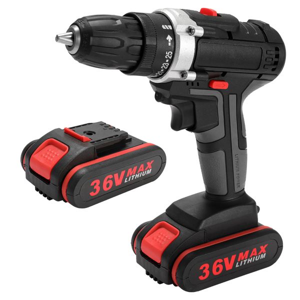 36v power tool hand driver electric impact drill lithium cordless drill household rechargeable electric screwdriver 2 batteries
36v power tool hand driver electric impact drill lithium cordless drill household rechargeable electric screwdriver 2 batteries
