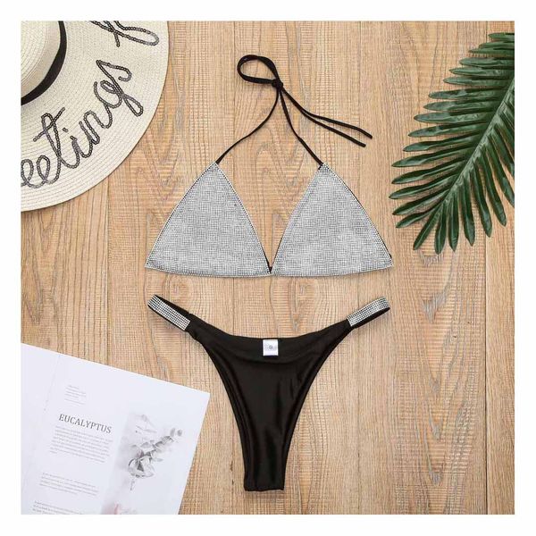 diamond bikini womens luxury swimwear 2020 summer fashion bikini solid color swimsuit selling beachwear new trend, White;black
diamond bikini womens luxury swimwear 2020 summer fashion bikini solid color swimsuit selling beachwear new trend, White;black
