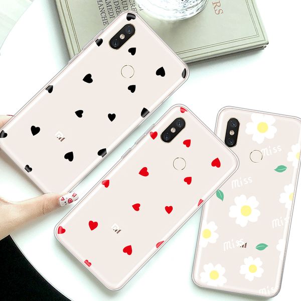 ultra slim case for xiaomi mi a2 a1 mi9 se mi8 soft clear tpu fresh plant flowers on redmi note 5 6 7 pro phone cover coque capa