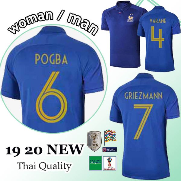 Thailand 2 star 2 GRIEZMANN 100th soccer jersey KANTE MATUIDI POGBA SIDIBE football shirt maillot de foot
Thailand 2 star 2 GRIEZMANN 100th soccer jersey KANTE MATUIDI POGBA SIDIBE football shirt maillot de foot