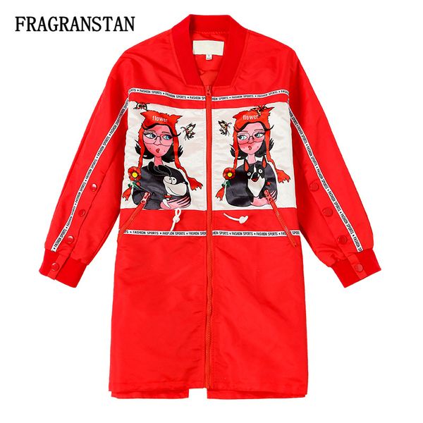 women spring autumn stand collar red trench coat cartoon print casual outerwear female plus size loose fashion long coats jq830, Tan;black
women spring autumn stand collar red trench coat cartoon print casual outerwear female plus size loose fashion long coats jq830, Tan;black
