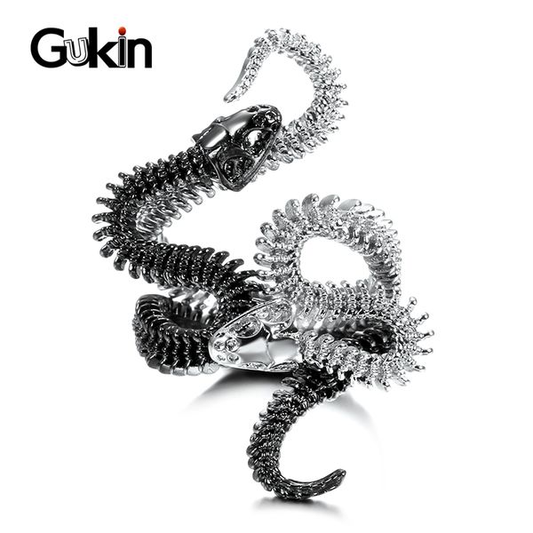 gukin new punk snake rings for women black heavy metals rock zircon vintage animal ring jewelry, Golden;silver
gukin new punk snake rings for women black heavy metals rock zircon vintage animal ring jewelry, Golden;silver