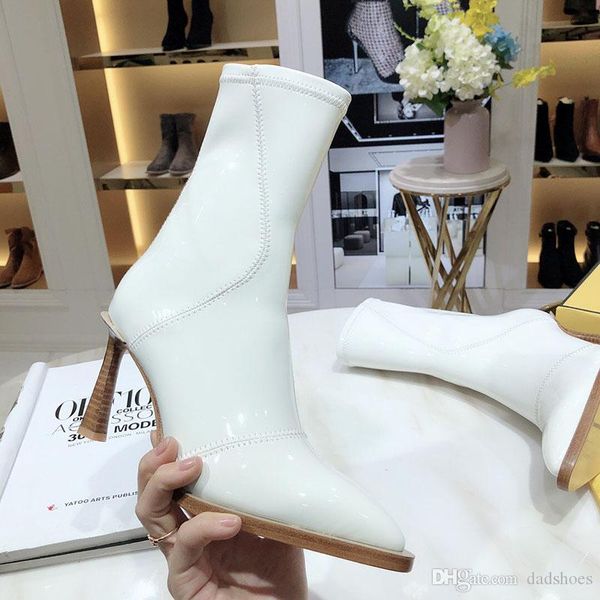2020 fashion luxury women winter boots white glossy neoprene short heel ankle boots leather bottom combat boots for women size 35-41, Black
2020 fashion luxury women winter boots white glossy neoprene short heel ankle boots leather bottom combat boots for women size 35-41, Black
