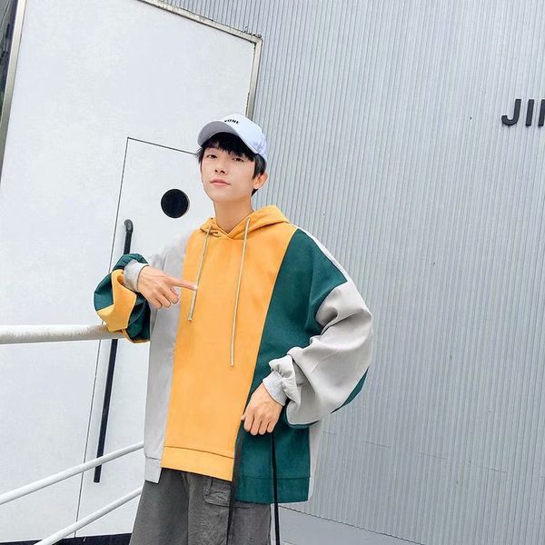 cotton men hoodies sweatshirts a loose-fitting and thickened coat for the fall/winter season. two fake hooded slouchy, Black
cotton men hoodies sweatshirts a loose-fitting and thickened coat for the fall/winter season. two fake hooded slouchy, Black