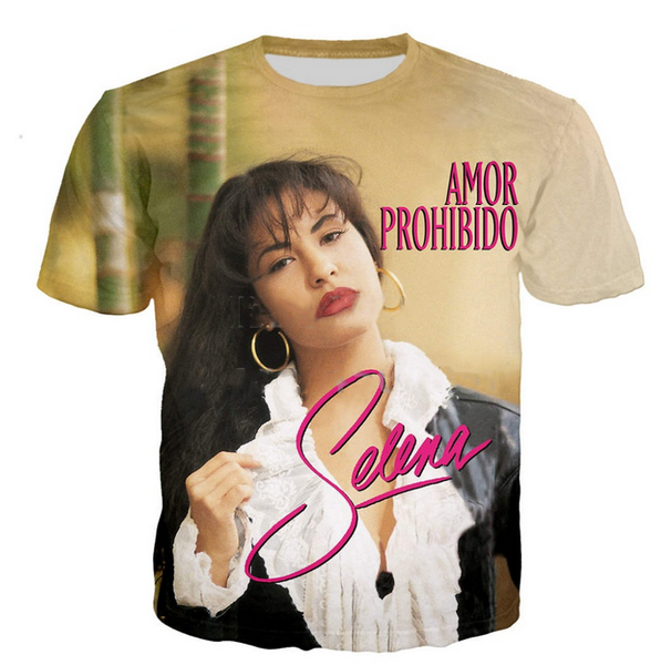 2019 new fashion design t shirt men/women singer selena quintanilla 3d printed t-shirts casual hip hop tshirt streetwear summer k1186, White;black
2019 new fashion design t shirt men/women singer selena quintanilla 3d printed t-shirts casual hip hop tshirt streetwear summer k1186, White;black
