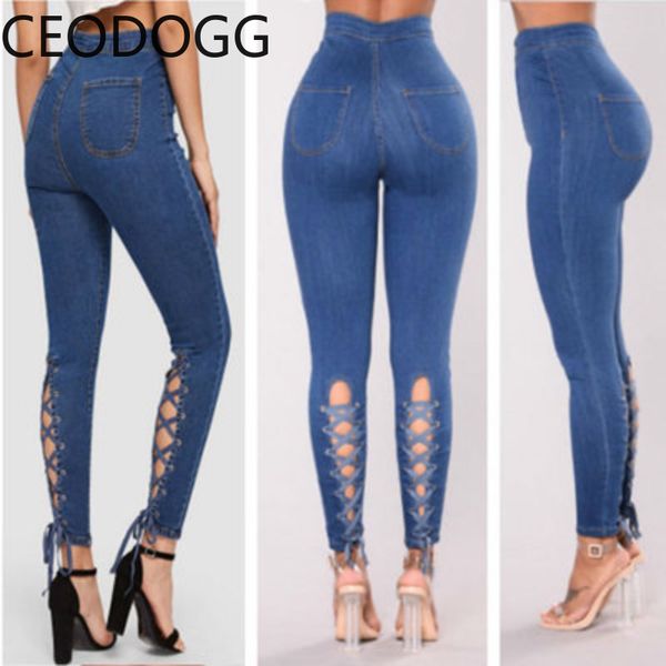 sell sell occident pants women high waist hip skinny denim trousers mujer back cross design spring wild pantalones fashion, Blue
sell sell occident pants women high waist hip skinny denim trousers mujer back cross design spring wild pantalones fashion, Blue