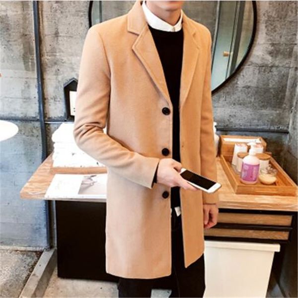 new winter wool coat men leisure long sections woolen coats men's pure color casual fashion jackets/casual men overcoat, Black
new winter wool coat men leisure long sections woolen coats men's pure color casual fashion jackets/casual men overcoat, Black