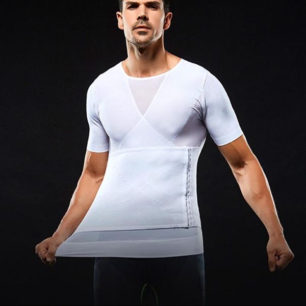 high elastic men's shaper t shirt abdomen gather waist body building tight clothing fashion casual solid outdoor tshirt, Black;blue
high elastic men's shaper t shirt abdomen gather waist body building tight clothing fashion casual solid outdoor tshirt, Black;blue