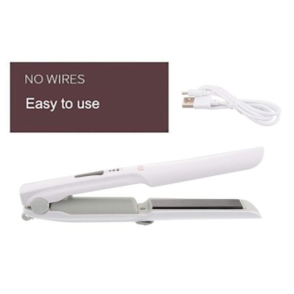 2019 new 2 in 1 white wireless hair straightener and hair curler usb rechargeable led automatic with heating plate, Brown
2019 new 2 in 1 white wireless hair straightener and hair curler usb rechargeable led automatic with heating plate, Brown