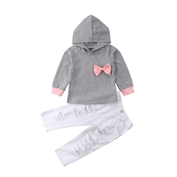 1-6y autumn winter lovely pretty toddler baby girls clothes sets long sleeve hooded bow sweatshirt +long pants, White
1-6y autumn winter lovely pretty toddler baby girls clothes sets long sleeve hooded bow sweatshirt +long pants, White