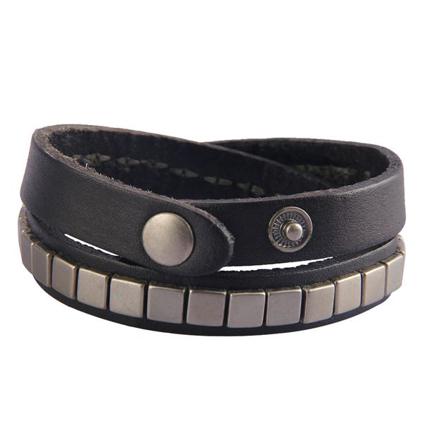 christmas gifts european and american jewelry leather multilayer small accessories square nail metal bracelet european and american crossbor, Golden;silver
christmas gifts european and american jewelry leather multilayer small accessories square nail metal bracelet european and american crossbor, Golden;silver