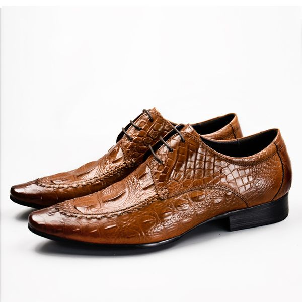 italian men's fashion party banquet dress genuine leather shoes crocodile pattern pointed toe shoe sapatos hombre, Black
italian men's fashion party banquet dress genuine leather shoes crocodile pattern pointed toe shoe sapatos hombre, Black