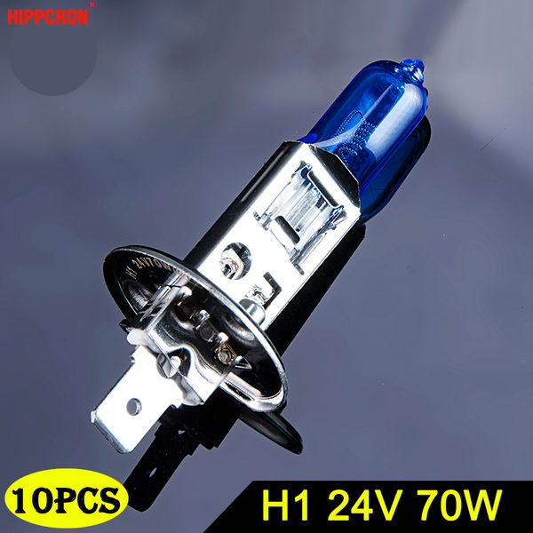 hippcron h1 halogen lamps 24v 70w 10 pcs 5000k super white xenon dark blue bulbs quartz glass car headlights
hippcron h1 halogen lamps 24v 70w 10 pcs 5000k super white xenon dark blue bulbs quartz glass car headlights