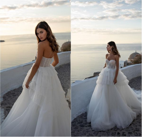 ricca sposa beads tiered wedding dresses pearls sweetheart ruffles beach bridal gowns backless sweep train dress, White
ricca sposa beads tiered wedding dresses pearls sweetheart ruffles beach bridal gowns backless sweep train dress, White