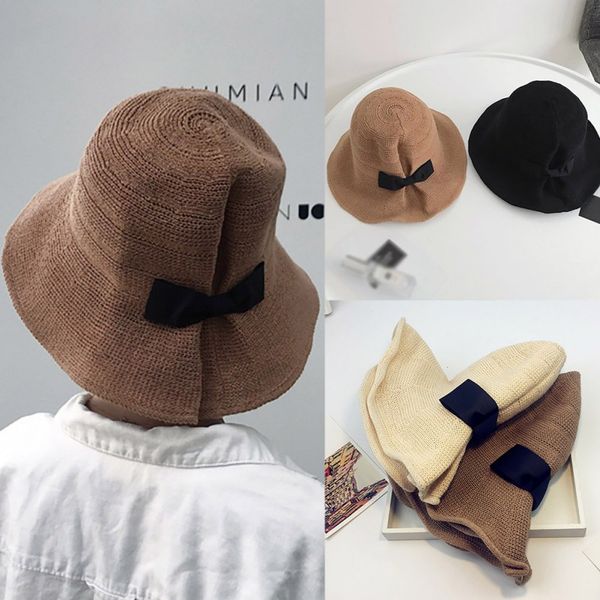 2019 women's foldable floppy bucket hat bow knot cotton & linen sun hat summer beach cap, Blue;gray
2019 women's foldable floppy bucket hat bow knot cotton & linen sun hat summer beach cap, Blue;gray