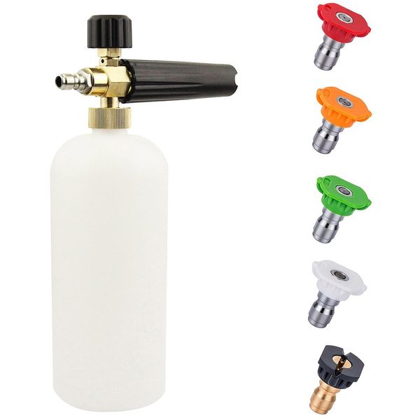 high pressure snow foam lance soap foamer adjustable foam nozzle professional generator car washer 1 liter
high pressure snow foam lance soap foamer adjustable foam nozzle professional generator car washer 1 liter