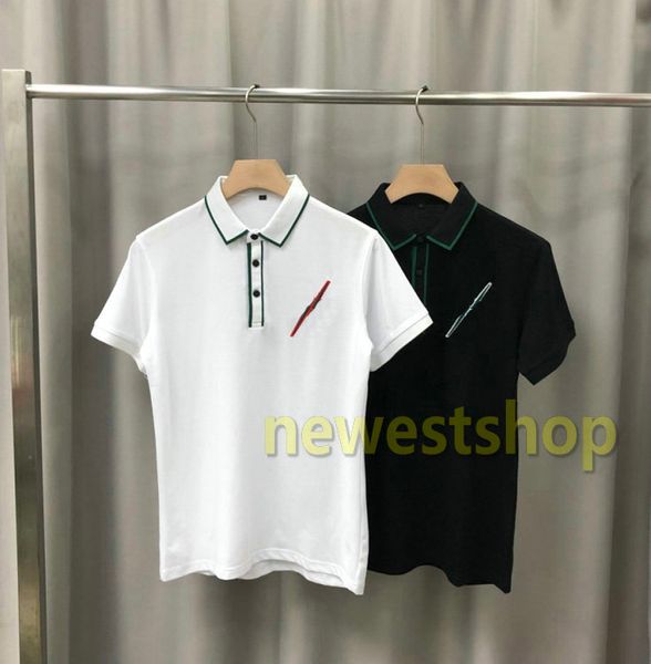 2020 новый летний дизайнер роскошной одежды для мужчин поло вышивка письмо печати футболка повседневная воротник поло tee мода полоса печати, White;black
2020 новый летний дизайнер роскошной одежды для мужчин поло вышивка письмо печати футболка повседневная воротник поло tee мода полоса печати, White;black