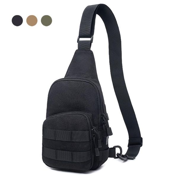 1000d Tactical Shoulder Bag Portable Man Chest Crossbody Bag Outdoor Utility Backpack For Hunting Camping Climbing