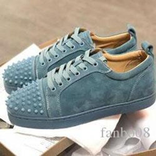 designer sneakers red bottom spikes flat velours suede sneakers iron grey men trainers 100% real leather party shoes c0895, Black
designer sneakers red bottom spikes flat velours suede sneakers iron grey men trainers 100% real leather party shoes c0895, Black