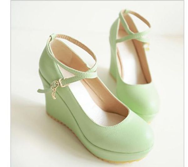 2019 women's shoes in spring and autumn with new style slope heel round head @2141, Black