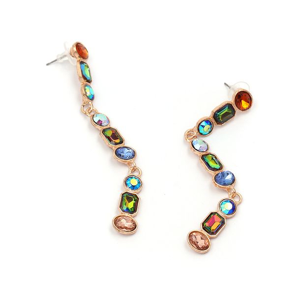 fashion- and the united states long - style set dazzle color auger earrings with personality accessories, Silver
fashion- and the united states long - style set dazzle color auger earrings with personality accessories, Silver
