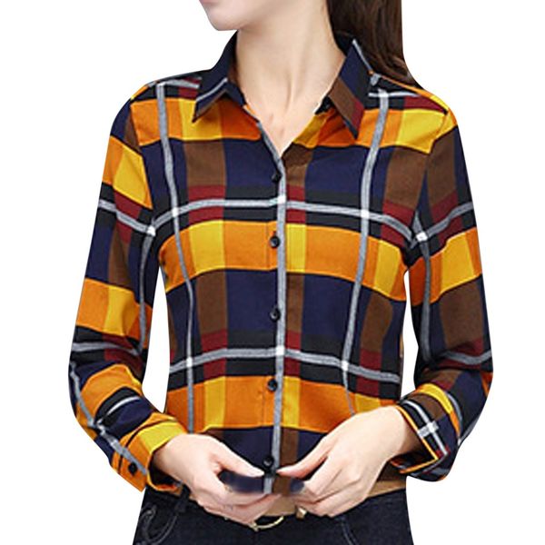 fashion women shirts business shirt lattice printing long sleeve lapel blouse blusa manga longa feminina women ' s bluzka, White
fashion women shirts business shirt lattice printing long sleeve lapel blouse blusa manga longa feminina women ' s bluzka, White