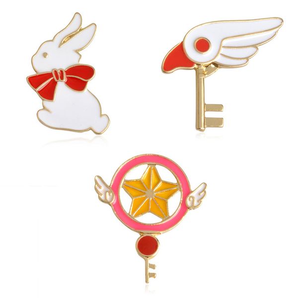 magic wand key with wings bunny cute personality special creative brooch jewel gift to girl child, Gray
magic wand key with wings bunny cute personality special creative brooch jewel gift to girl child, Gray