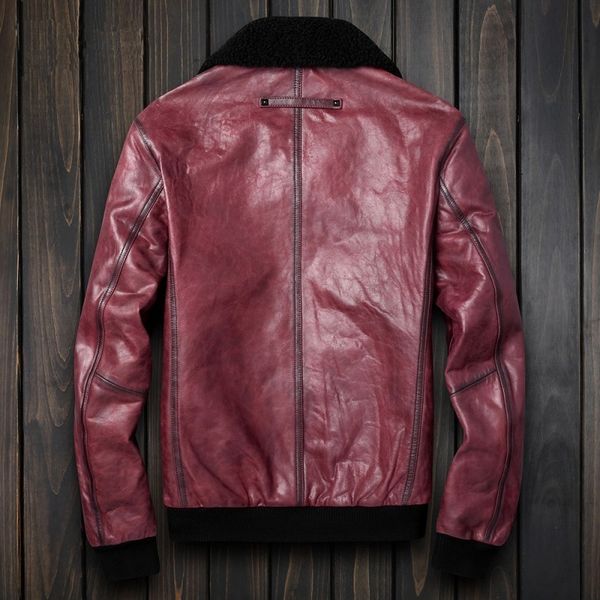 autumn motorcycle steampunk genuine leather jacket men sheepskin coats vintage slim real leather moto biker jackets winter male, Black
autumn motorcycle steampunk genuine leather jacket men sheepskin coats vintage slim real leather moto biker jackets winter male, Black