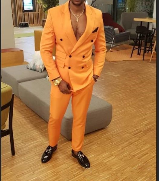 2019 new arrival latest orange double-breasted groomsman groom dress men's wedding party suit men tuxedo (jacket + pants, White;black
2019 new arrival latest orange double-breasted groomsman groom dress men's wedding party suit men tuxedo (jacket + pants, White;black