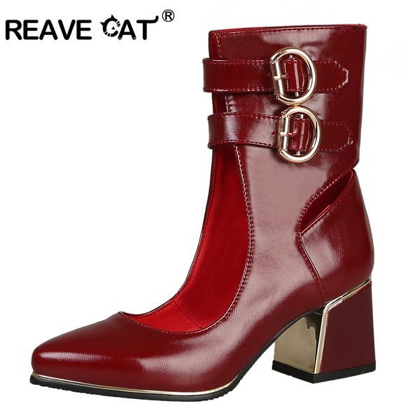 reave cat ankle style shoes woman middle heel pointed toe buckle ladies shoes spring summer black white red big size 31-48 a1914
reave cat ankle style shoes woman middle heel pointed toe buckle ladies shoes spring summer black white red big size 31-48 a1914