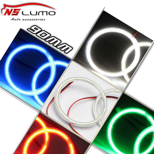 2pieces angel eyes auto halo ring 3014 smd headlight external lights 90mm car led angeleyes kit 90 led white/blue/green/red
2pieces angel eyes auto halo ring 3014 smd headlight external lights 90mm car led angeleyes kit 90 led white/blue/green/red