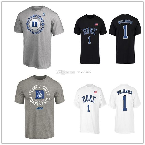 ncaa duke blue devils #1 zion williamson 2020 acc мужская баскетбольная конференция турнир чемпионов футболка колледж с коротким рукавом уни, Black
ncaa duke blue devils #1 zion williamson 2020 acc мужская баскетбольная конференция турнир чемпионов футболка колледж с коротким рукавом уни, Black